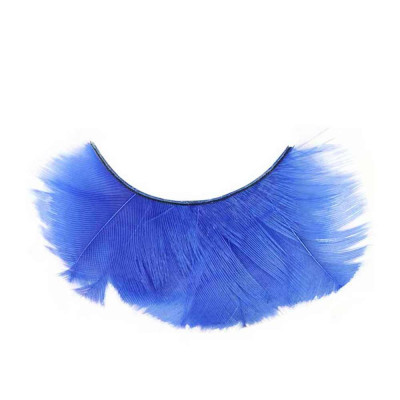 colourful feather strip lash
