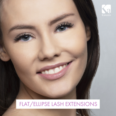 Flat D+ Curl Eyelash Extensions