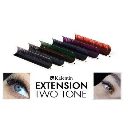 Eyelash Extensions Two Tone - Dark