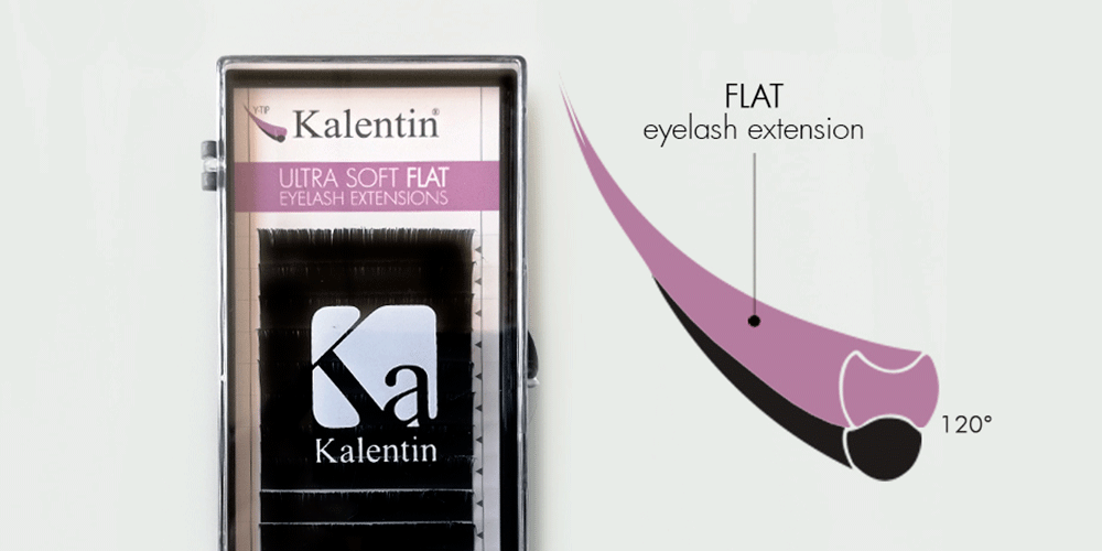 Flat / ellipse lashes