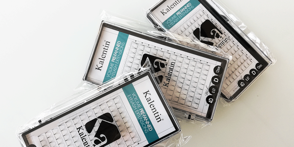 Pre-fanned lashes | Kalentin sustainable lash brand