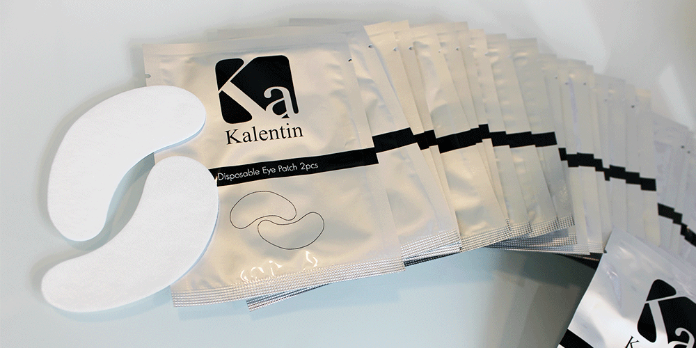 Eyelash extension eye patches | Kalentin sustainable lash brand